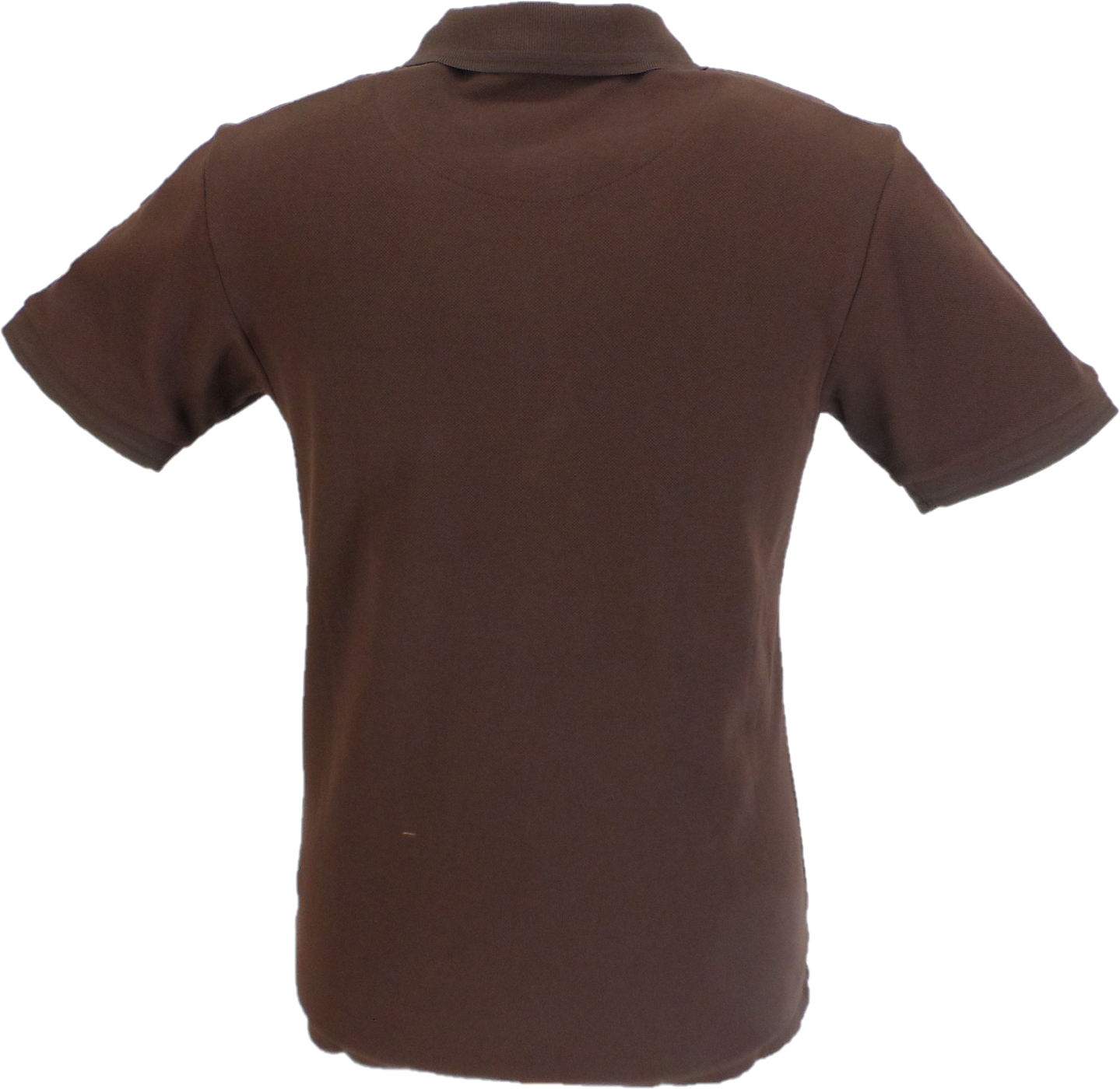 Trojan Mens Chocolate Brown Racing Stripe Polo Shirt