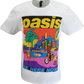 Mens Official Licensed Oasis White Be Here Now T Shirt