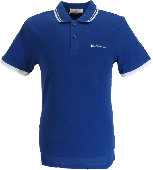 Ben Sherman Men's Signature Royal Blue 100% Cotton Polo Shirt