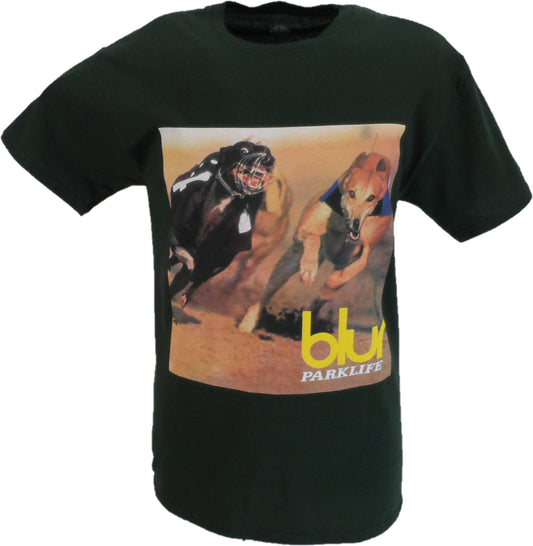 Mens Green Official Blur Parklife (Back Print) T Shirt