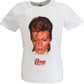 Mens Official Licensed White David Bowie Aladdin Sane T Shirt