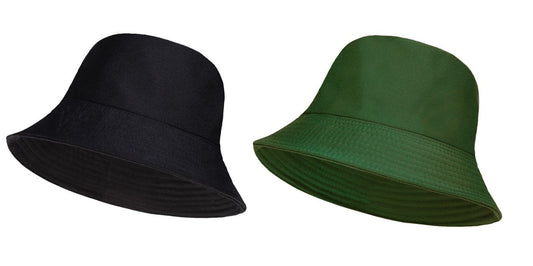 Mens Retro Reversible Bucket Hats