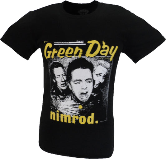 Mens Black Official Green Day Yellow Pick - Nimrod T Shirt