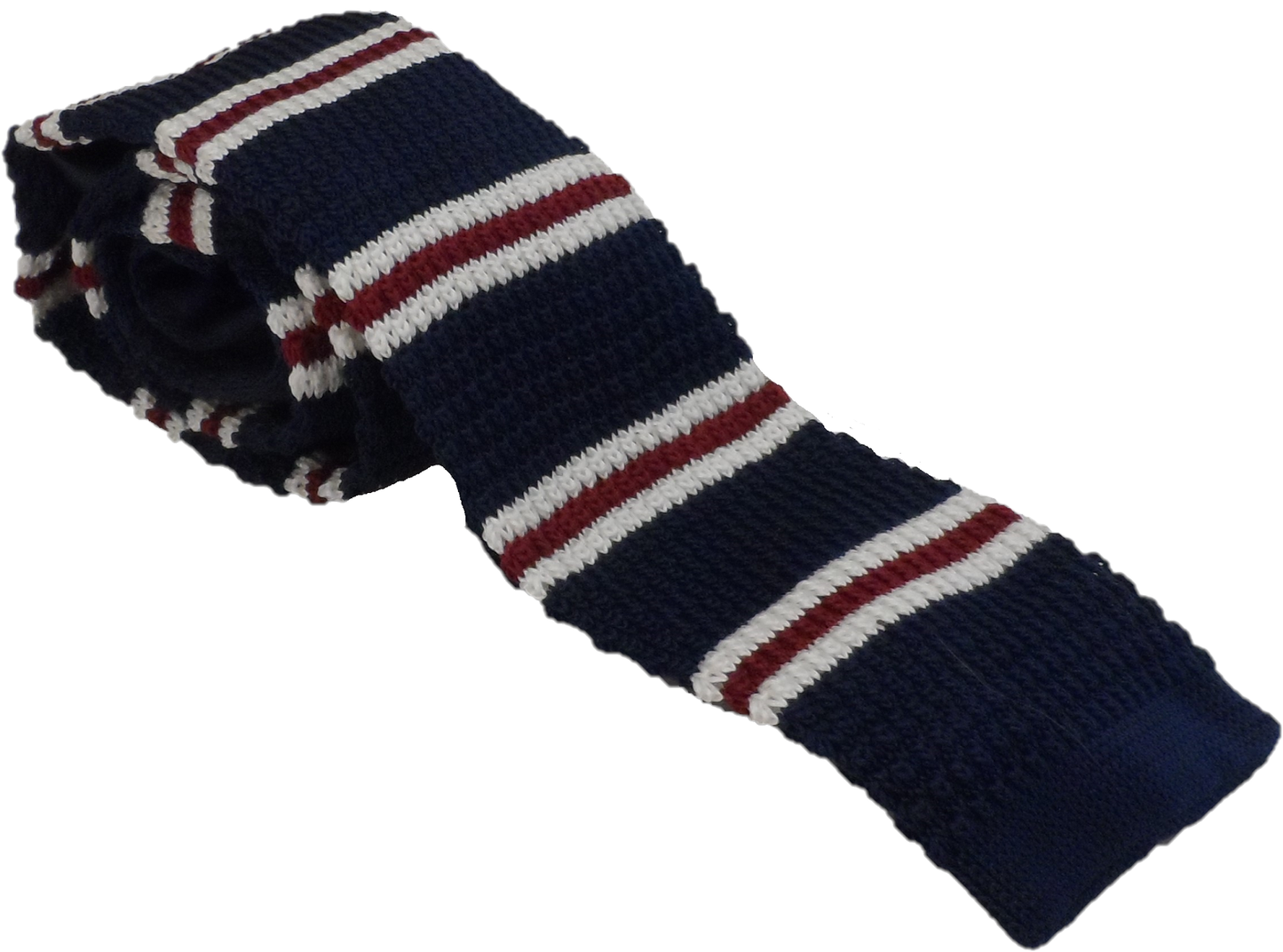 Mazeys Mens Retro Mod Square Handmade End Knitted Ties