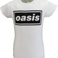 Ladies White Official Oasis Decca Logo T Shirt