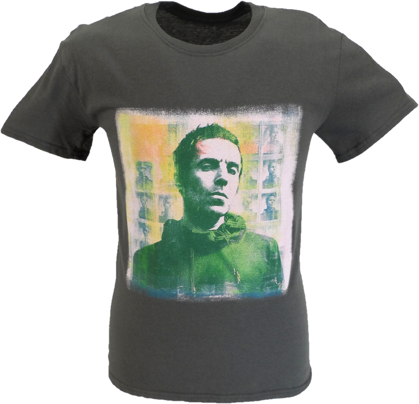 Mens Official Licensed Liam Gallagher Grey T Shirt