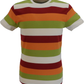 Madcap England Mens Multi Striped Ringer T Shirt