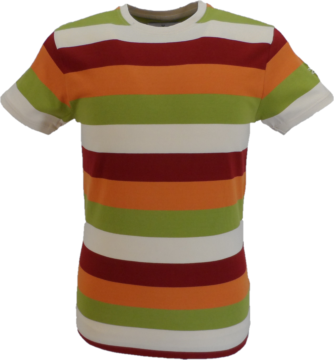 Madcap England Mens Multi Striped Ringer T Shirt