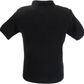 Mazeys Mens Black Chequerboard Knitted Polo Shirt