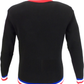 Mazeys Mens Black Retro Stripe Knitted Cycling Top