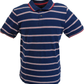 Merc London Navy Blue Ryder Polo Shirt