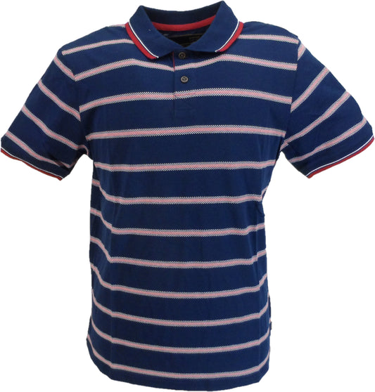 Merc London Navy Blue Ryder Polo Shirt