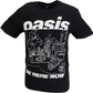 Mens Official Licensed Oasis Black Outline Be Here Now T Shirt