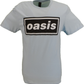 Mens Official Licensed Oasis Blue Decca Logo T Shirt