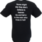 Mens Official Licensed Oasis Black Some Might Say Backprint T Shirt