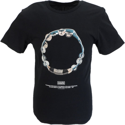 Mens Official Licensed Oasis Definitely Maybe Tambourine T Shirt