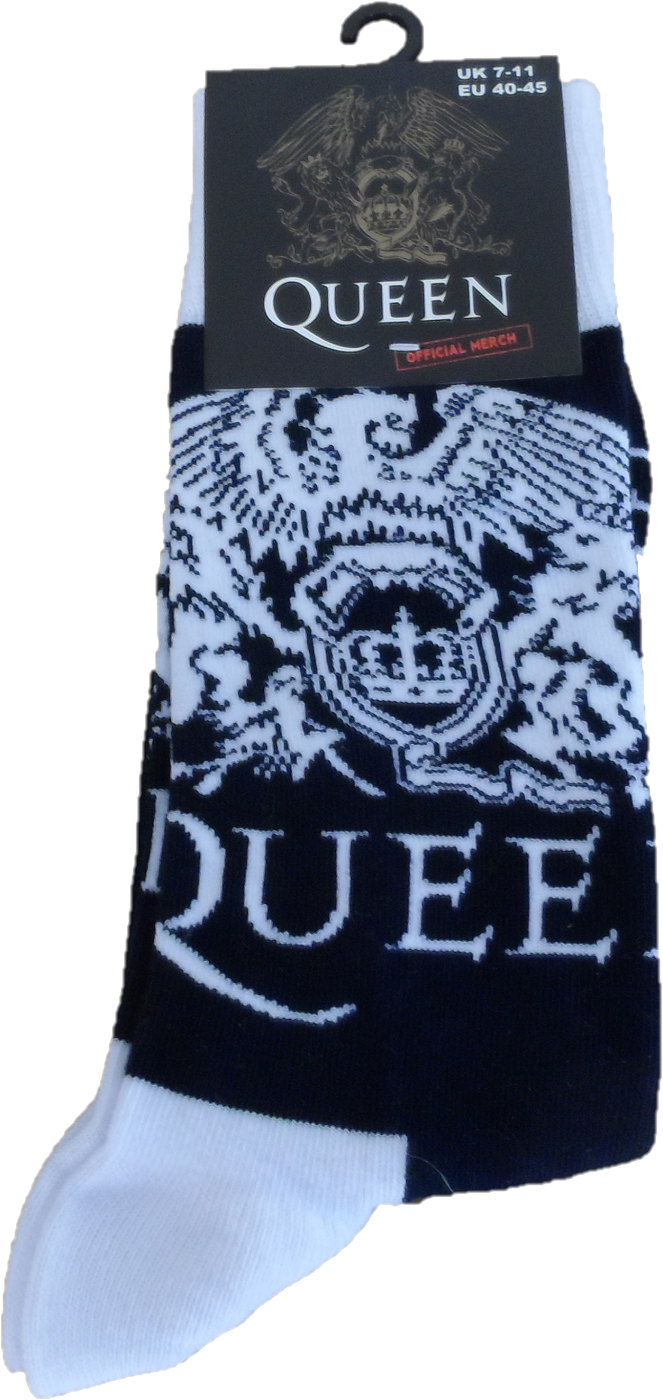 Mens Officially Licensed Queen Logo Socks