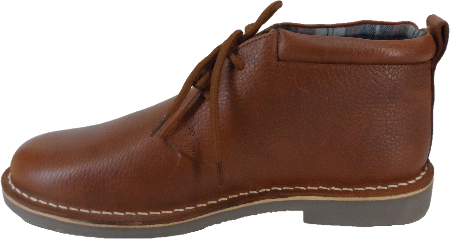 Roamers Brown 2 Eyelet Retro Mod Style Leather Desert Boots