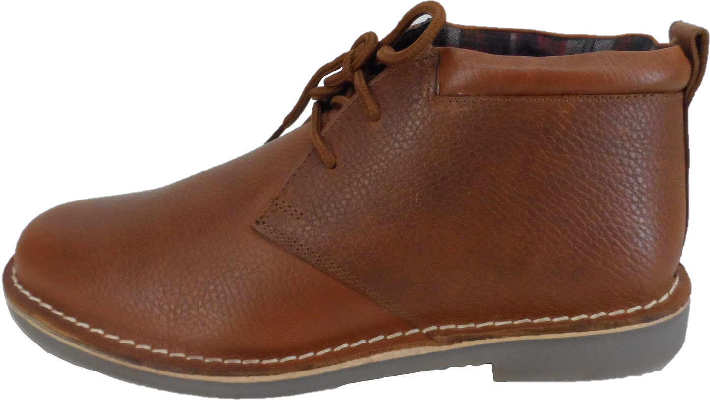 Roamers Brown 2 Eyelet Retro Mod Style Leather Desert Boots