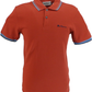 Ben Sherman Men's Brick Red Signature 100% Cotton Polo Shirt