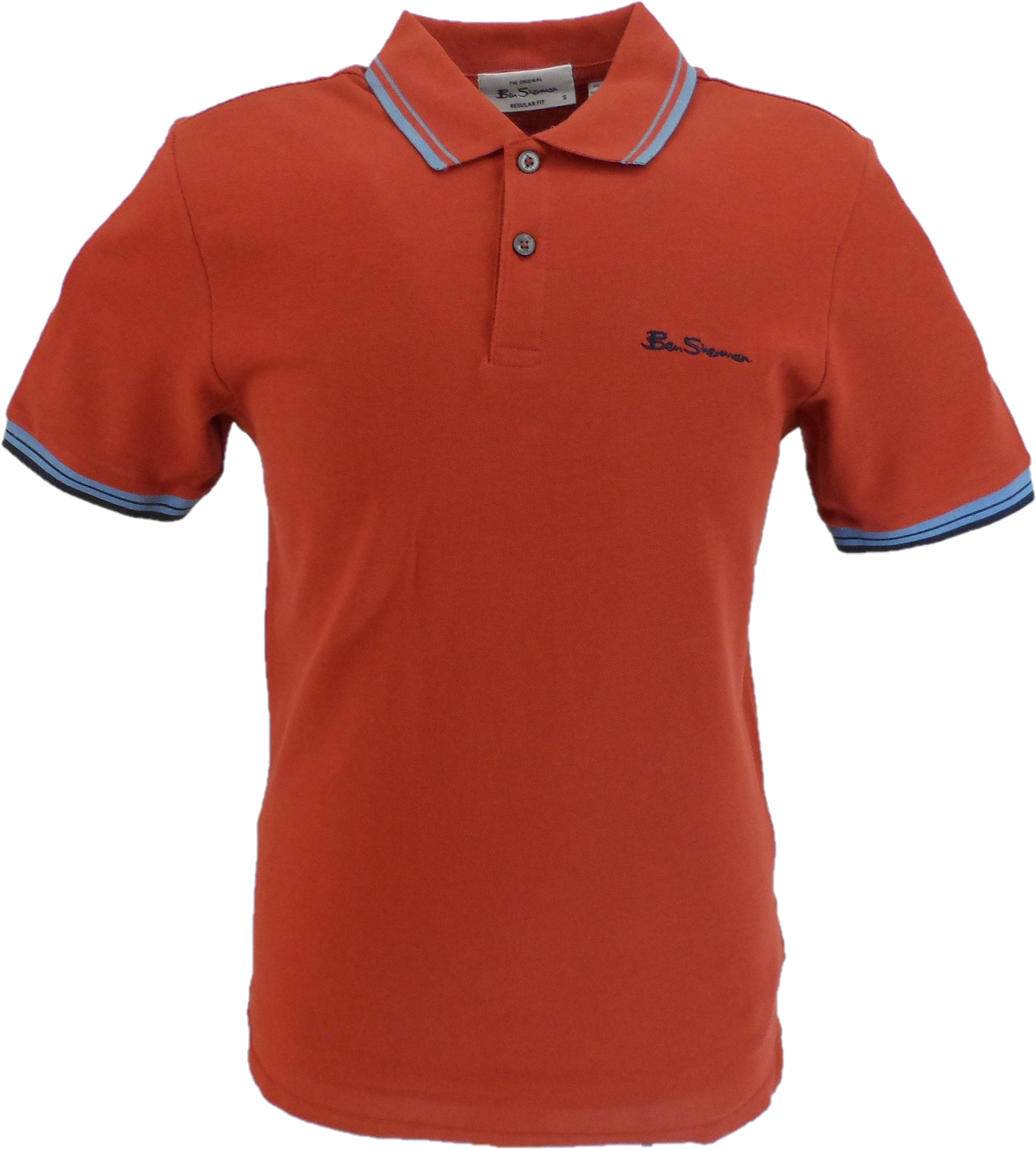 Ben Sherman Men's Brick Red Signature 100% Cotton Polo Shirt