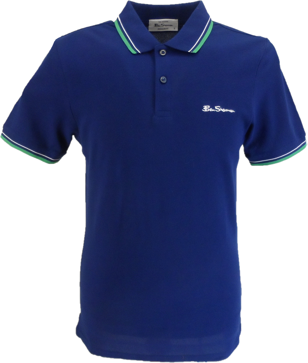 Ben Sherman Men's Royal Blue Signature 100% Cotton Polo Shirt