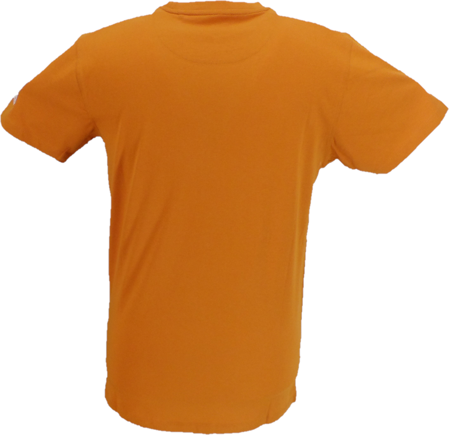 Lambretta Mens Orange Fade Racing Stripe Retro T Shirt