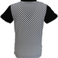 Lambretta Mens Black/White Checkerboard Polo Shirts