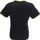 Trojan Mens Black/Gold/Green Flag Helmet logo T-Shirt