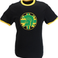 Trojan Mens Black/Gold/Green Flag Helmet logo T-Shirt