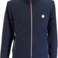 Trojan Mens Navy Blue Chrome Zip Track Tops