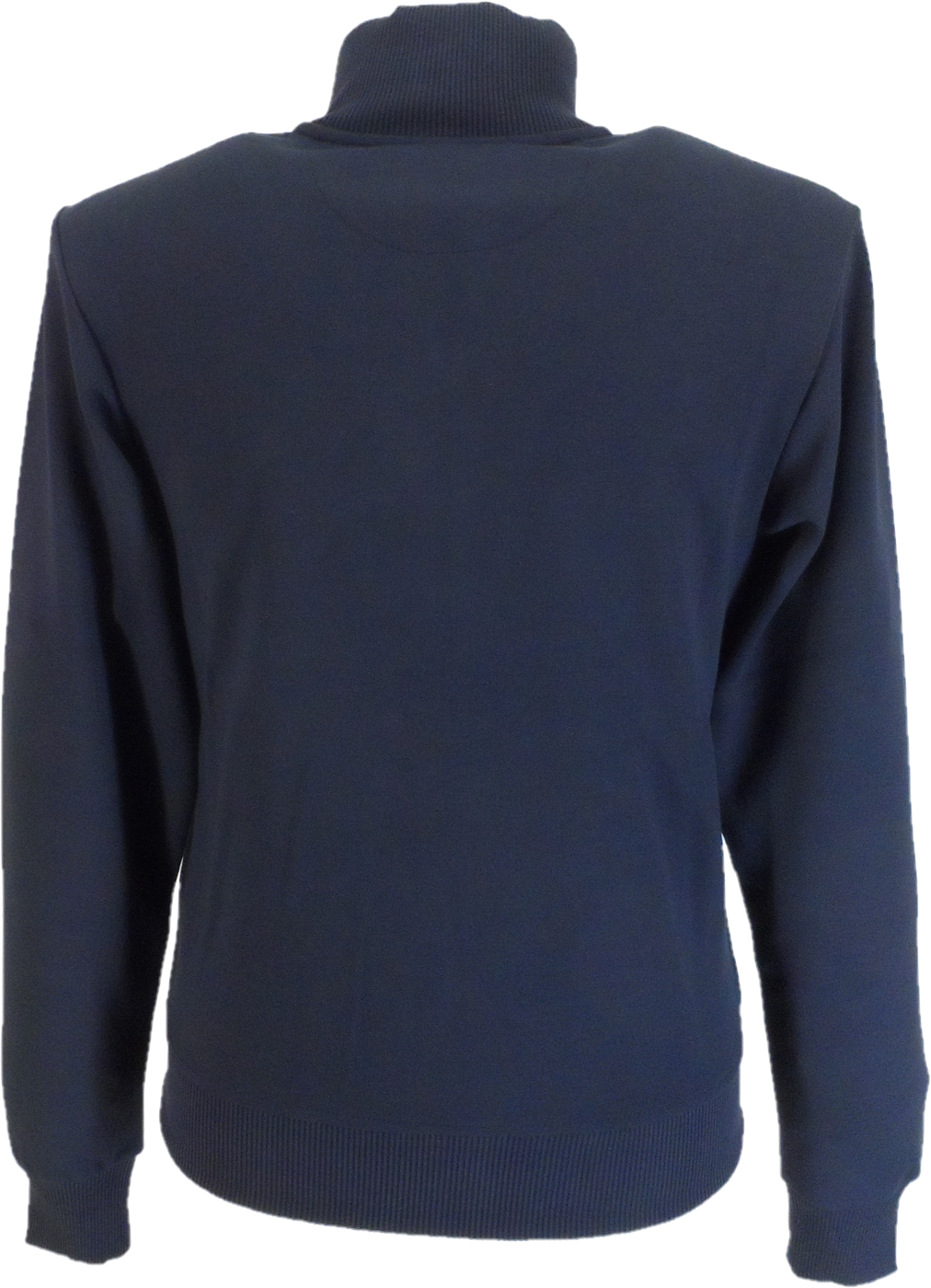 Trojan Mens Navy Blue Chrome Zip Track Tops