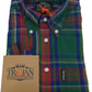 Trojan Mens Green Multi Check Short Sleeved Shirts and Pocket Square