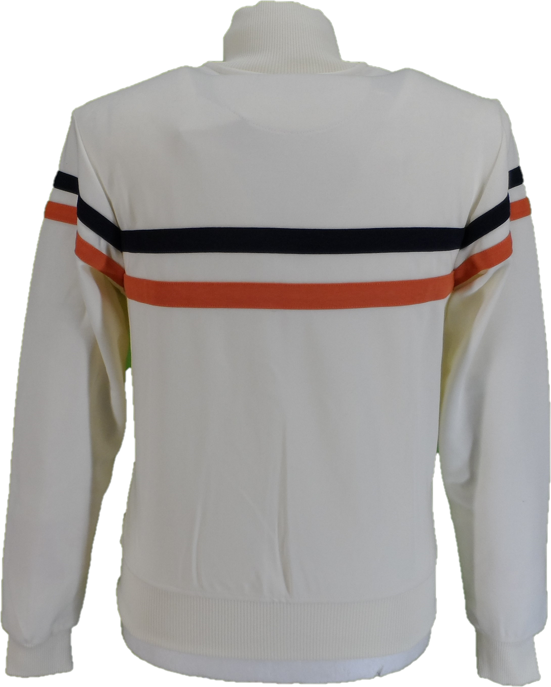 Trojan Mens Ecru Twin Stripe Track Tops