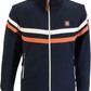 Trojan Mens Navy Blue Twin Stripe Track Tops