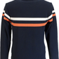 Trojan Mens Navy Blue Twin Stripe Track Tops