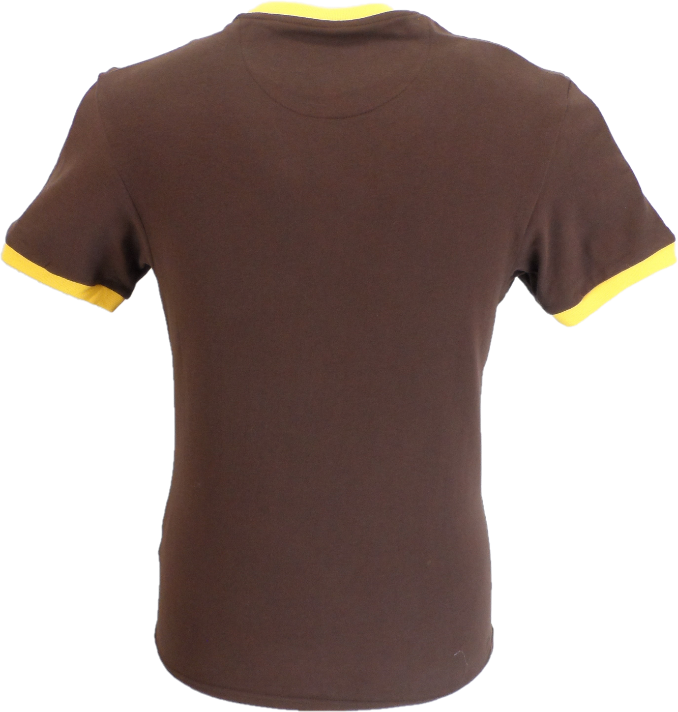 Trojan Records Mens Brown Rasta Logo 100% Cotton Peach T-Shirt