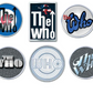 The Who Metal with Enamel Infill Badges