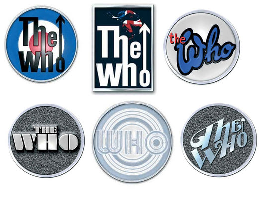 The Who Metal with Enamel Infill Badges