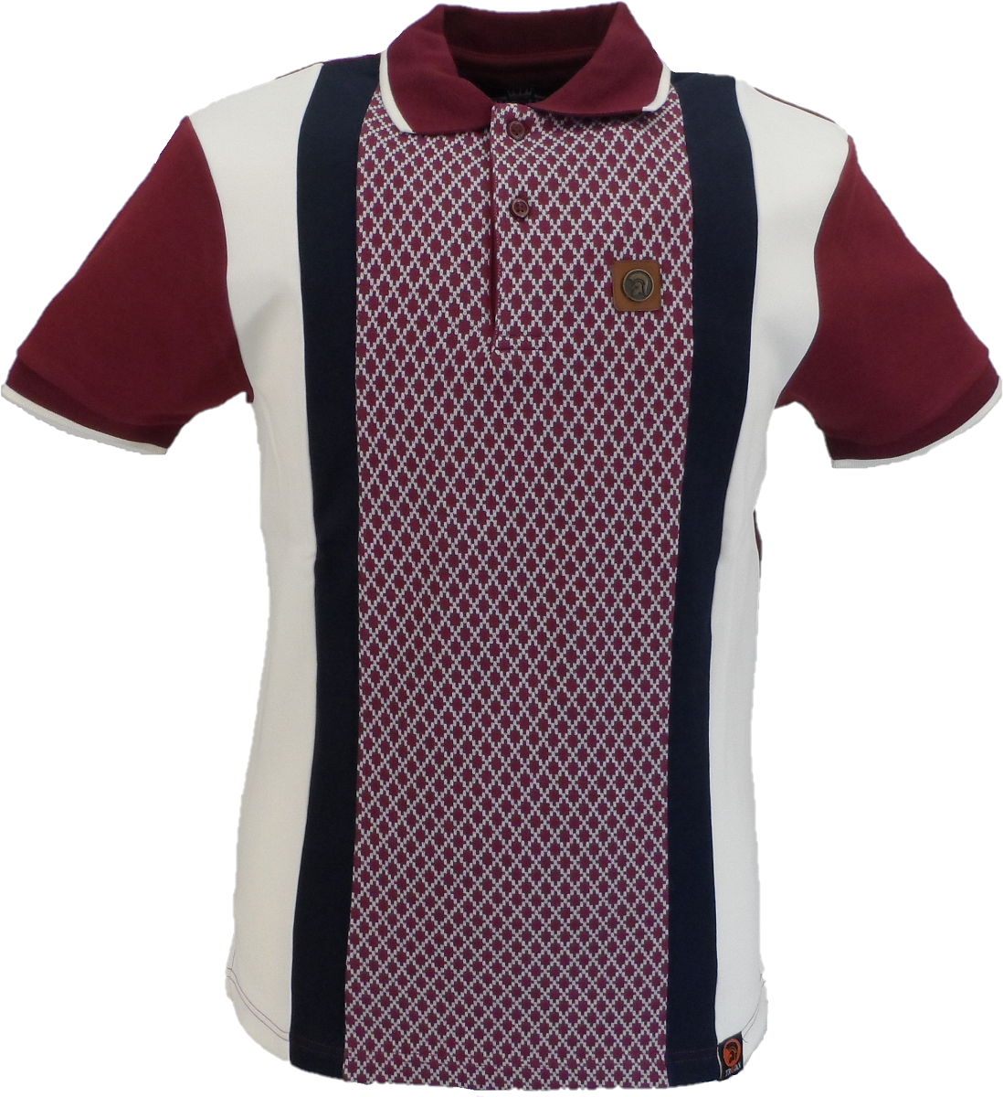 Trojan Records Mens Port Diamond Polo Shirt