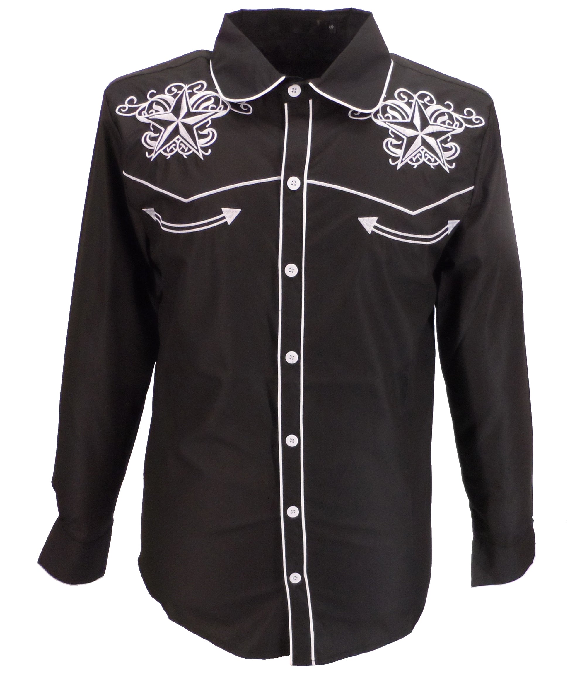 Men's Black Cowboy Shirt – Mazeys UK