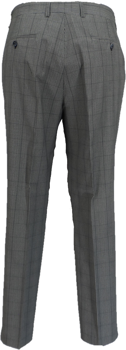 Ted Baker Grey Prince of Wales Check Slim Trouser