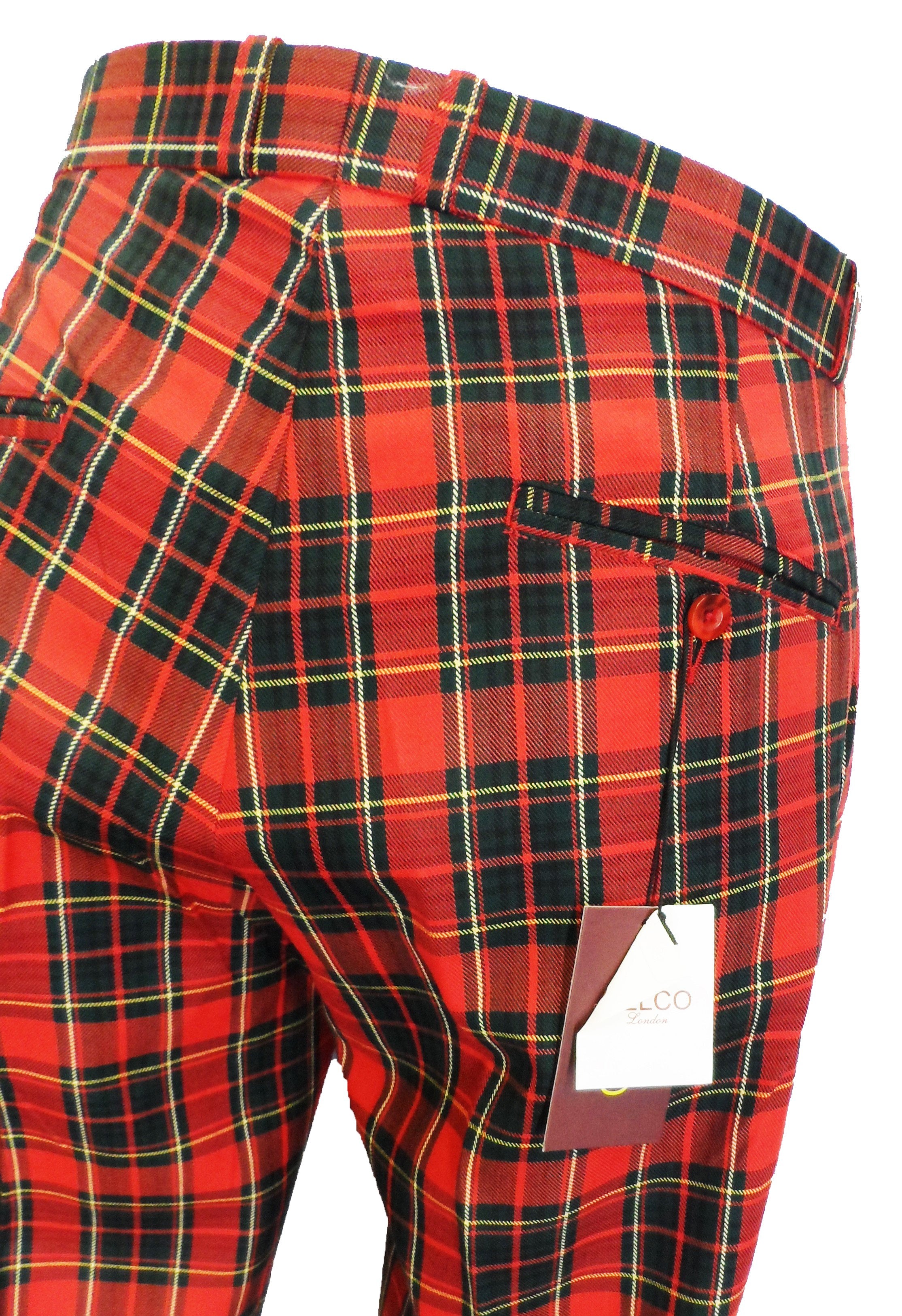 NWT Gucci Green/Red Tartan Check Wool Slim-Fit Trousers Size 46EU/30US  $1100.00 | eBay