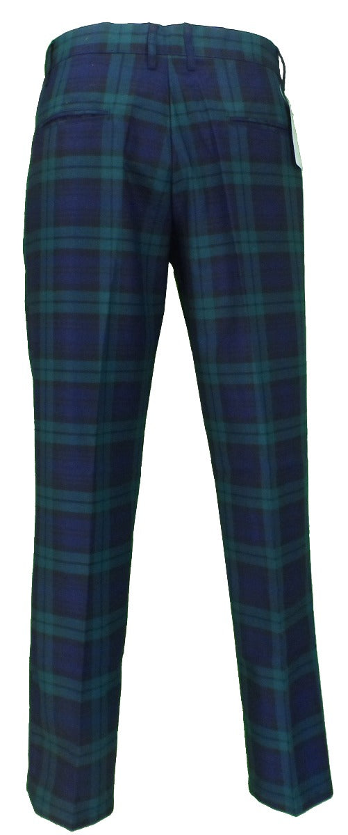 Red Slim Tartan Trousers Skinny Stretch Plaid Pants Check Jeans | eBay