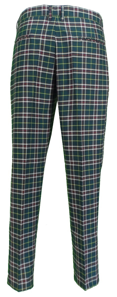 Tonal Tartan Check Suit Trousers | Jacamo